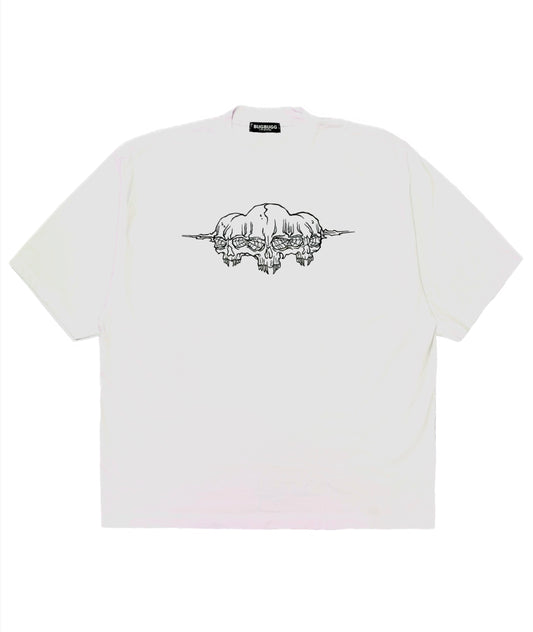 Lynch skull big tee shirts(White)